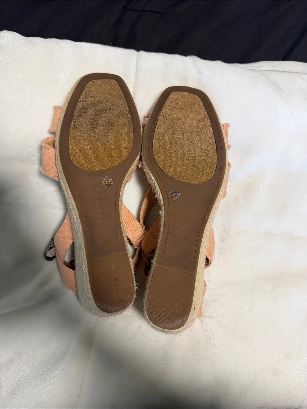Lucky Brand peach canvas